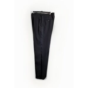 Midtown Man‎ 32X35 Pleated Expandable Waist Tuxedo Pants Satin Side Stripes